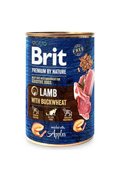 Premium, Miel și Hrișcă, Hrană umedă la conservă fără cereale, pate, cutie 6x400g