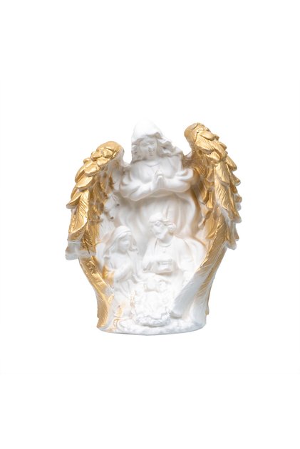 Statuie decorativă din ipsos cu înger păzitor, înălțime 16cm EXT10456