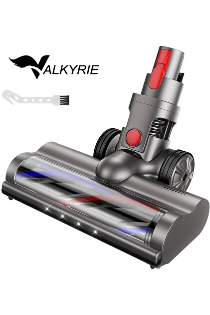 Elektrikli Döner Işıklı Zemin Fırçası Başlığı Dyson V8/V10/V11/V15 Uyumlu Yüksek Performanslı