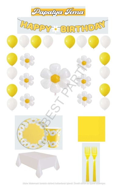Best Daisy Themed Birthday Party Set