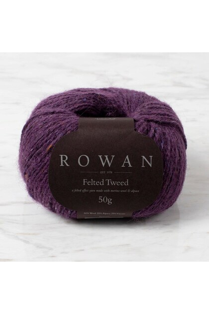Felted Tweed 50gr Patlıcan Moru El Örgü İpi - 151