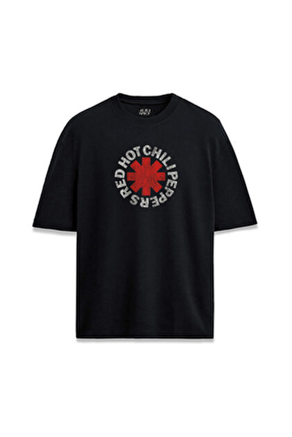 Presmono Unisex Kırmızı Logo V3 Red Hot Chili Peppers T-shirt