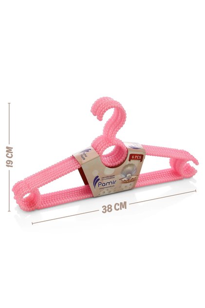 6 Pieces Pink Pearl Hangers Clothes Hangers