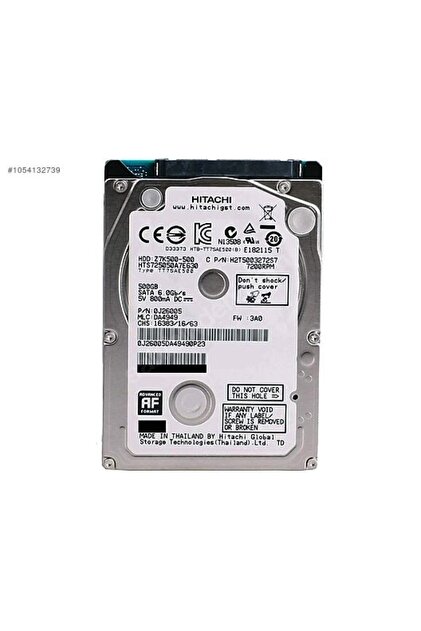 HGST Hdd 2.5 500Gb 7200Rpm 32Mb Sata3 Notebook Hardisk Refrubished
