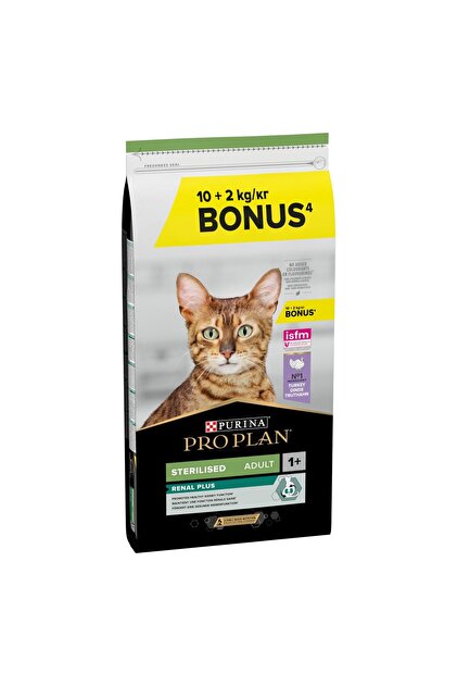Pro Plan Sterilised Turkey&Chicken Kedi Maması - 10+2 Kg - Fiyatı