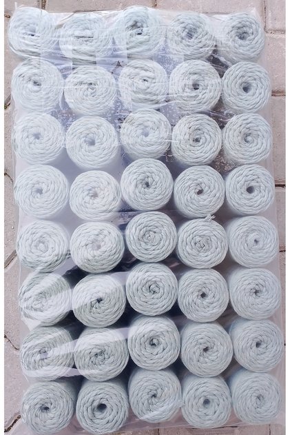 Tearable Macrame 10 kg 250 Gr 40 Pieces Menthol Green