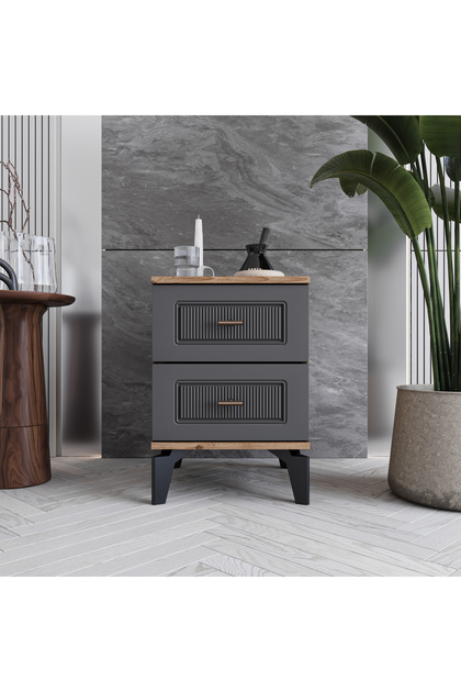 Libra 2 Çekmeceli Komodin %100 MDF