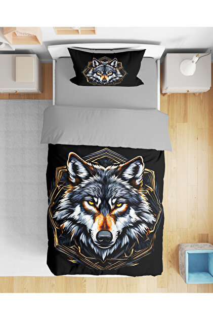 Bozkurt Kurt Duvet Cover 3D Digital Printed Single Men's Duvet Cover Set Bozkurt Duvet Cover