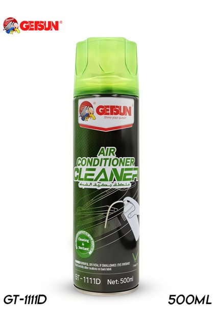 GT-1111D Air Conditioner Cleaner 500ml Foam Spray for Car AC Cleaning and Odor Removal