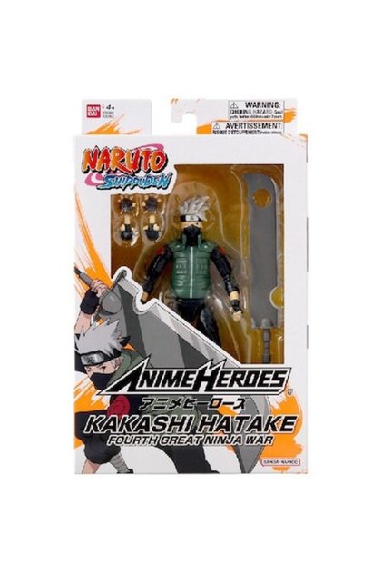Figurină Anime Heroes Naruto Hatake Kakashi Al Patrulea Mare Război Ninja 17cm