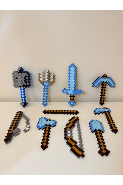 You Toys Minecraft 10Lu Full Set( Kılıç,Yay,Mızrak,Balta,Olta