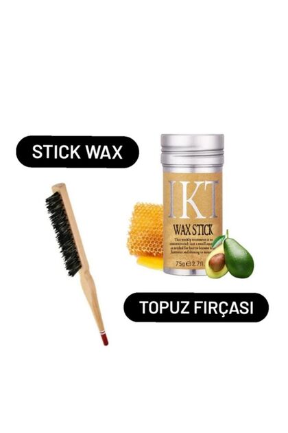 İkt Stick Wax Ve Ahşap Topuz Fırçası