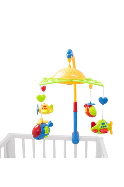 Carusel muzical universal cu lumini Fairyland Plane