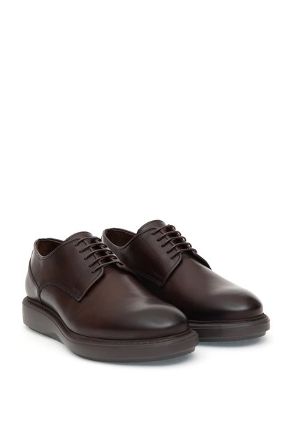 Brown 100% Leather Smart Casual Shoes 50312158-Vr029