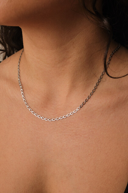 Steel Barley Necklace Wheat Chain Necklace 3mm Tarnish Resistant