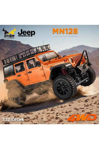 MN128 1/12 Jeep Wrangler Rubicon 4WD RC Model Crawler Offroad Truck Uzaktan Kumandalı Araba