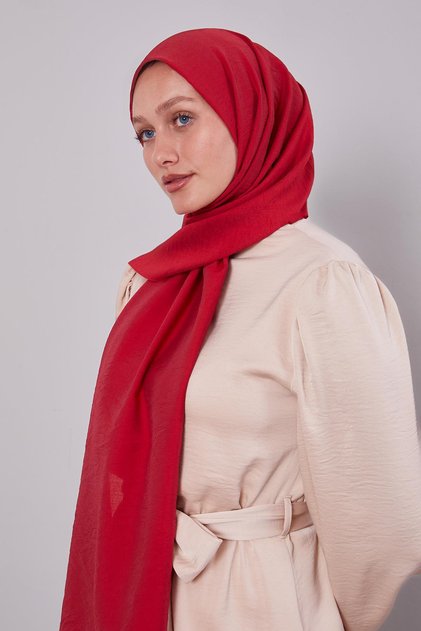 شال أديارا أحمر مسطح