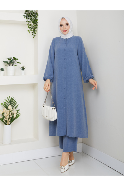 Shirt and Pants Double Gökçe Set