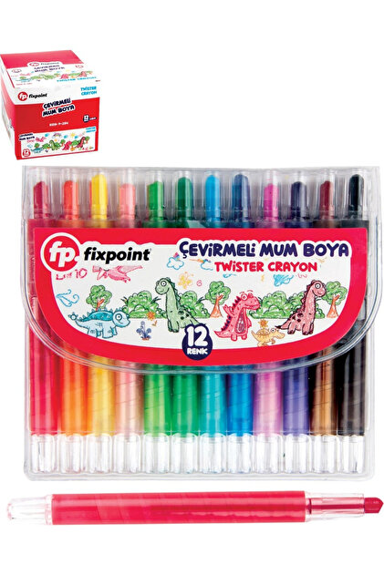 Fixpoint Twister Crayon Mum Boya Çevirmeli P-2114