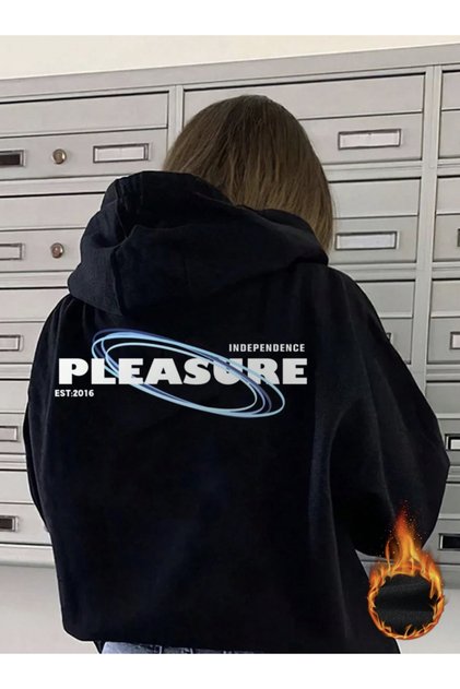 Unisex Men/Women Colorful Pleasure Custom Printed Cotton Oversized Hooded Sweatshirt