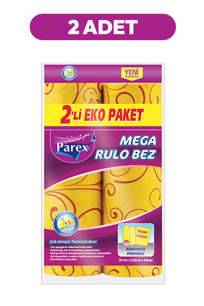 Mega Roll Cleaning Cloth Eco Pack of 2 Set of Two