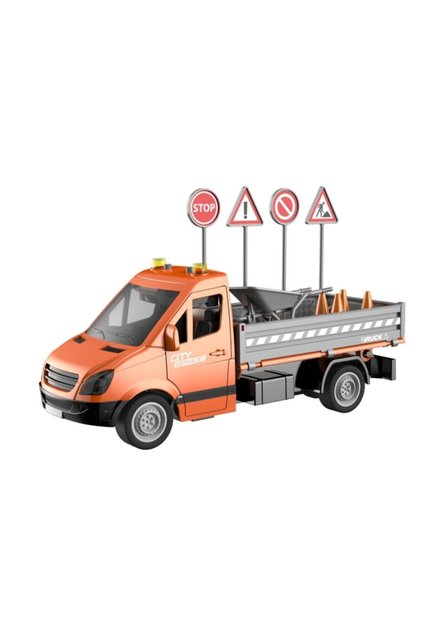 Frictional Lighted Sound Road Traffic Pickup Truck Toy Road Pickup Truck Scntoys