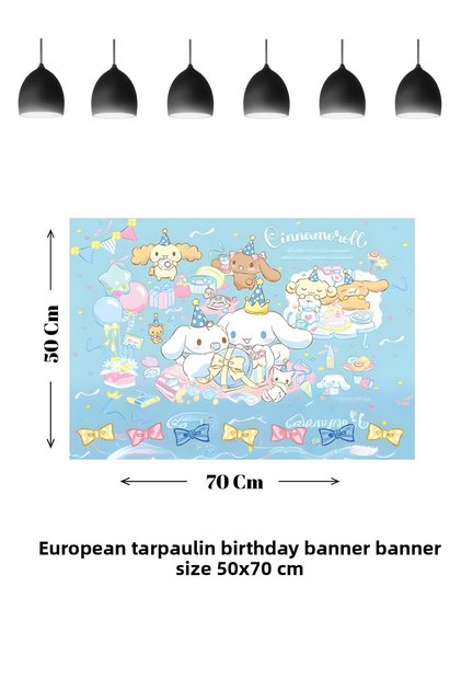 Banner aniversar tematic Cinnamoroll Cinnamon