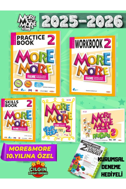 more&more Kurmay Yayınları 2. Sınıf Practıce Book & Workbook