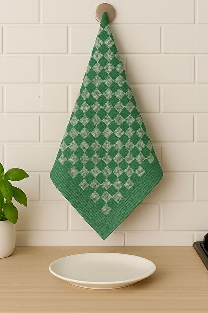 Cotton German Napkin, Kitchen Towel Set of 4, Nutrition Cover - Checkered Stylish Design