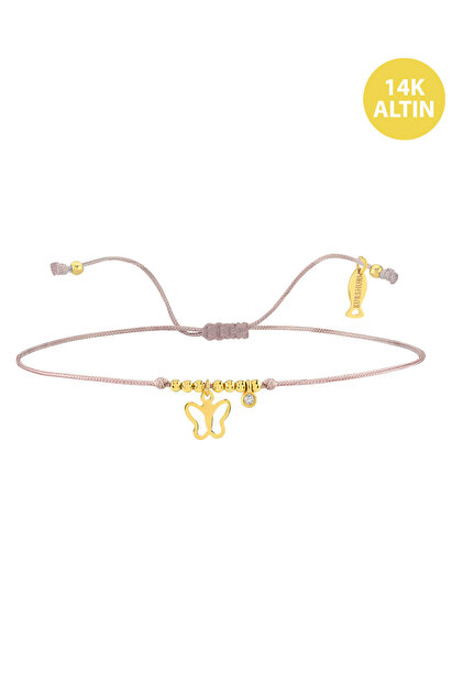 KURSHUNI Kelebek, 14 Ayar Altın Bileklik (İpli) Fiyatı, Yorumları
