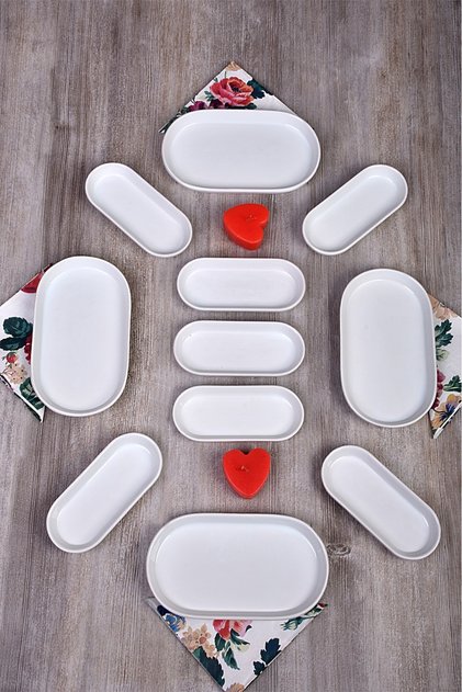 طقم أطباق تقديم إفطار مكوّن من 11 قطعة - Bsdk-Breakfast Set