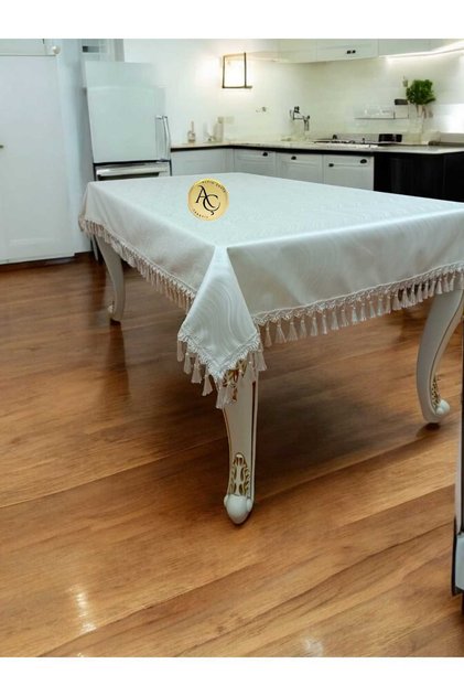 Leather Tufted Self Patterned Wipeable Tablecloth