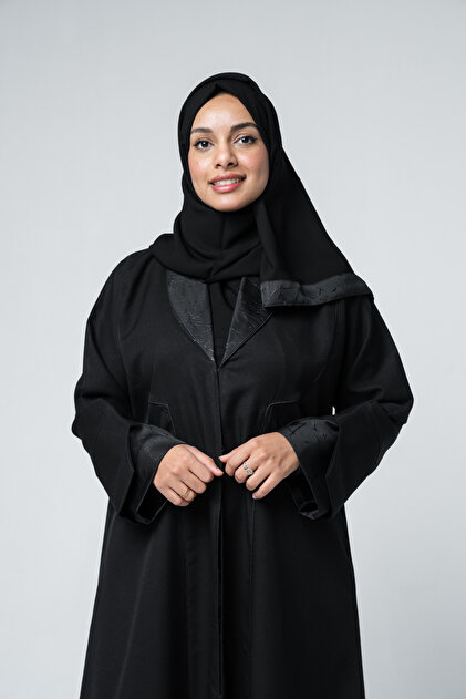 Lavinia Women's Abaya, Crepe Fabric, Regular Cut