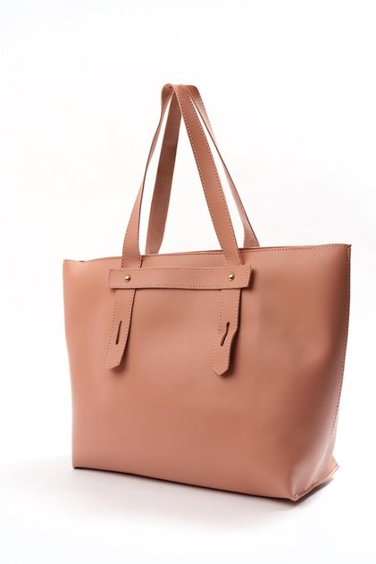 Cora Zippered Shoulder and Hand Bag Powder