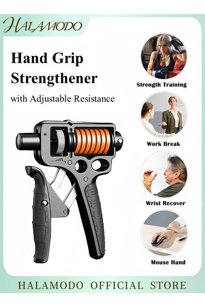 Adjustable Hand Grip Strengthener Equipment Grip Strength Trainer Hand Gripper for Men and Women For