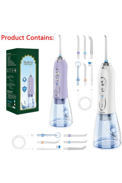 2pcs,family set,water flosser,toothbrush,cleaning teeth,tongue coating,cleaning