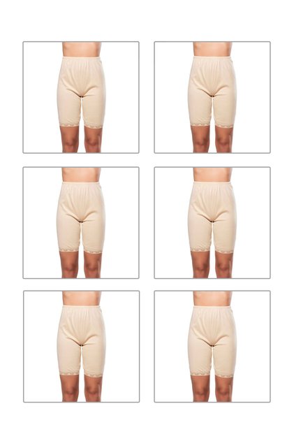 Özkan 0114 6-Pack Women's 100% Cotton Mesh Model Ribbed Flexible Comfortable Fit Soft Long Over-The-Knee Socks