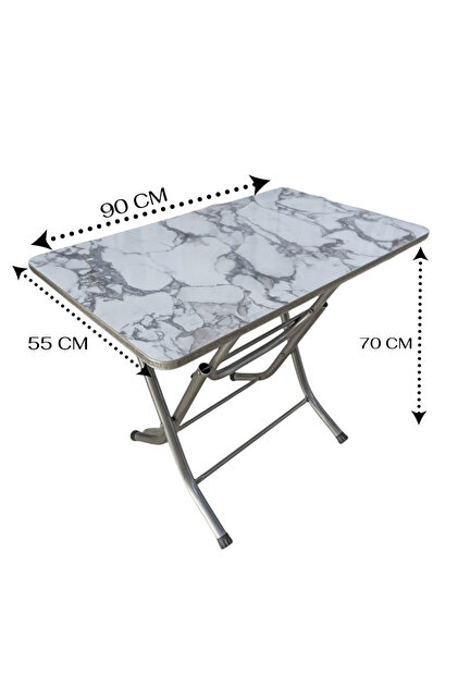 Netoc MDF 4 Kişilik Çok Amaçlı Masa 90X55 Mutfak Masası Montajsız