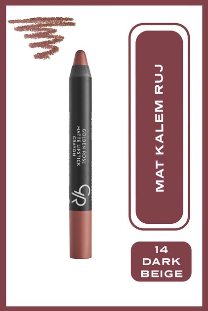Matte Lipstick Crayon - 14 - Mat Ruj