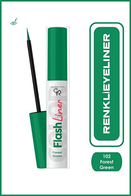 Golden Rose Flash Liner Colered Eyeliner No:102 Forest Green