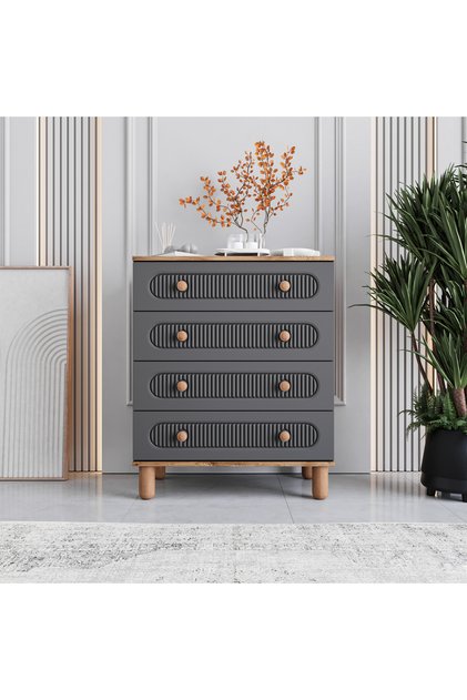 Milen 4 Çekmeceli Şifonyer %100 MDF