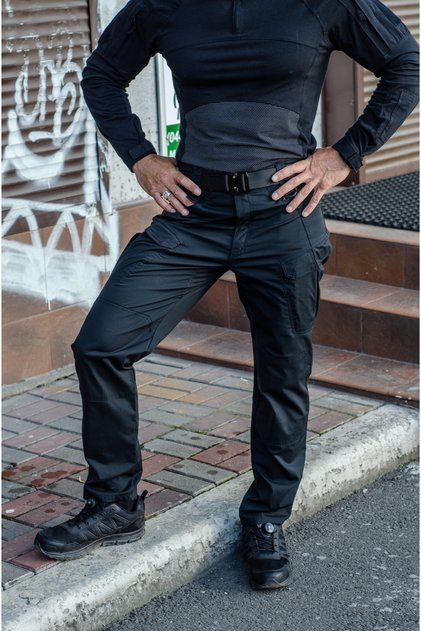 Pantaloni Tactical Pants 'Tomhok' Μαύρο παντελόνι cargo για εξωτερικές δραστηριότητες