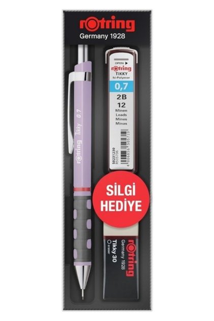 Tikky Versatil Okul Seti, 0.7 Mm, Lila, Silgi ve Uç Hediyeli