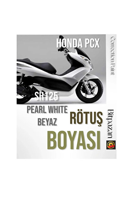 Honda Forza250/750 Pcx125 Sh125 Uyumlu BEYAZ White Pearl - Rötüş Boyası 28+28 ml çift şişe
