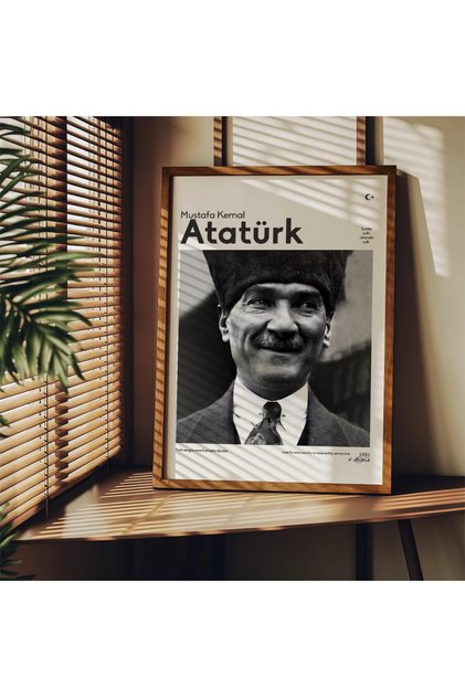 One Piece Living Room Office Decor Painting Mustafa Kemal Atatürk Vrynt