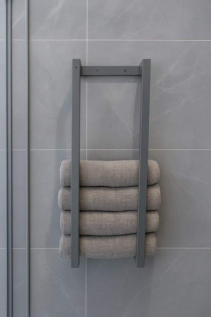 Dekoratif Duvar Rafı Banyo Havluluk Havlu Rafı Havlu Stand