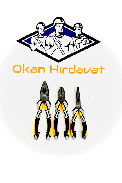 SOLİNGEN FELO 3 LÜ SET 180mm Pense - 160mm Yankeski - 170mm Kargaburun ÖZEL SERİ OKAN HIRDAVAT