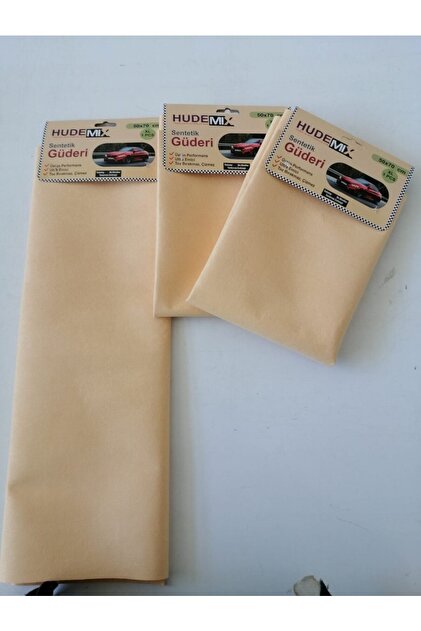 hudemix Sentetik Güderi Bez 50X70 CM Araç Araba Oto Kaporta, Cam