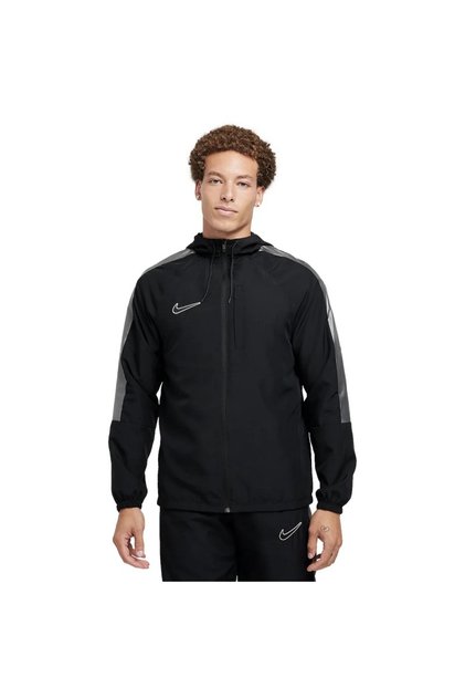 ACADEMY WATER REPELLENT HOODED JACKET BLACK