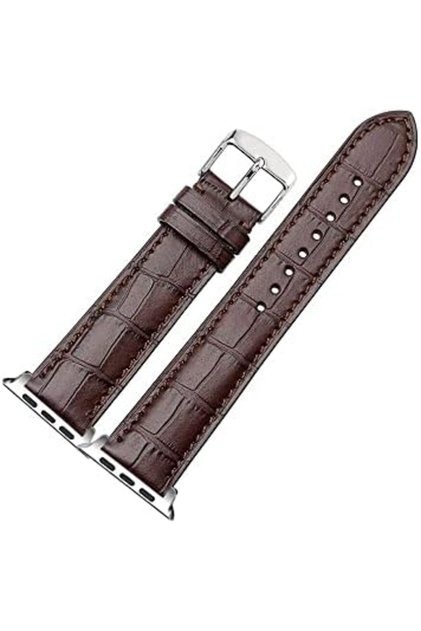 Apple Watch 49mm 46mm 45mm 44mm 42mm | Leather Band | Dark Brown